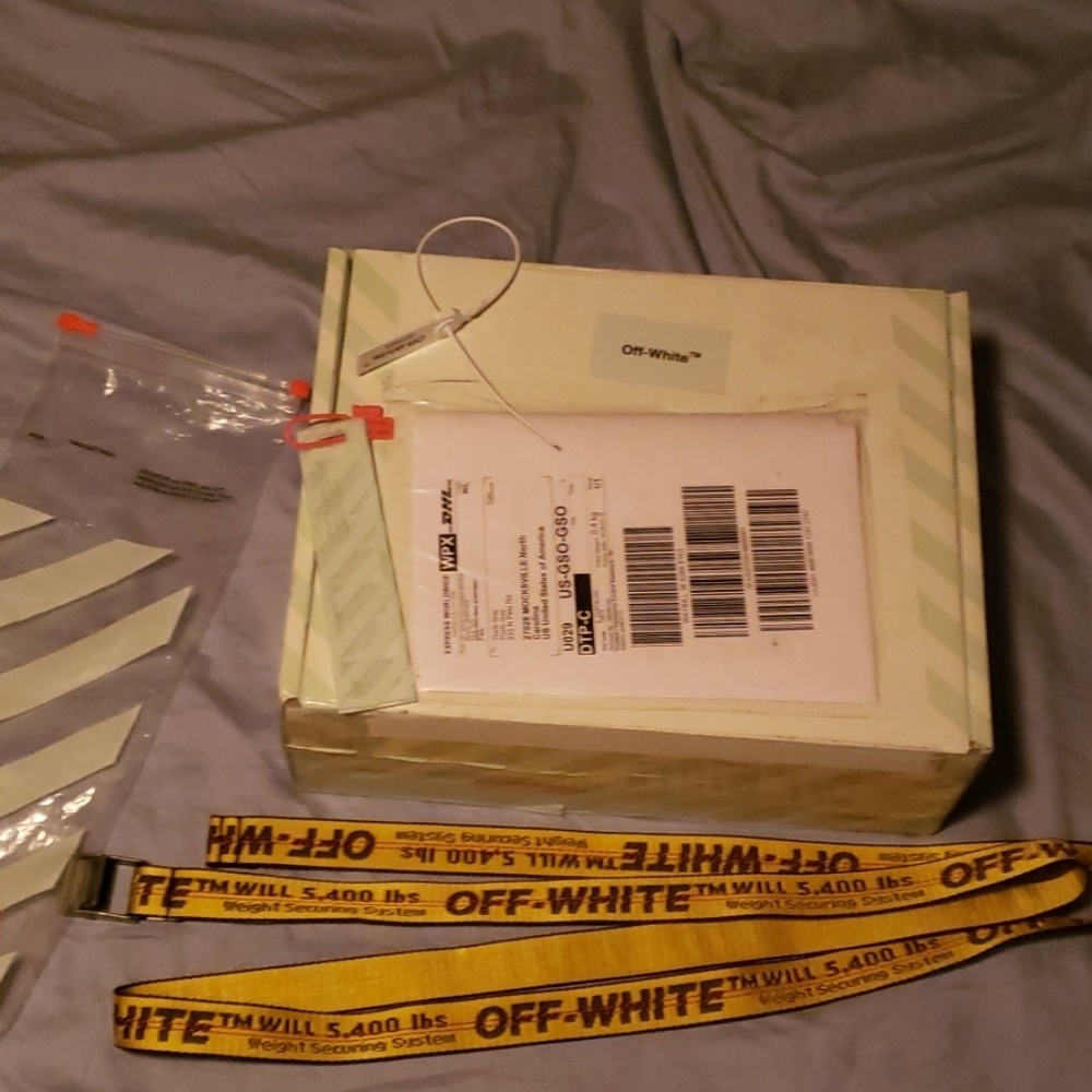 Off White Mini Industrial Belt